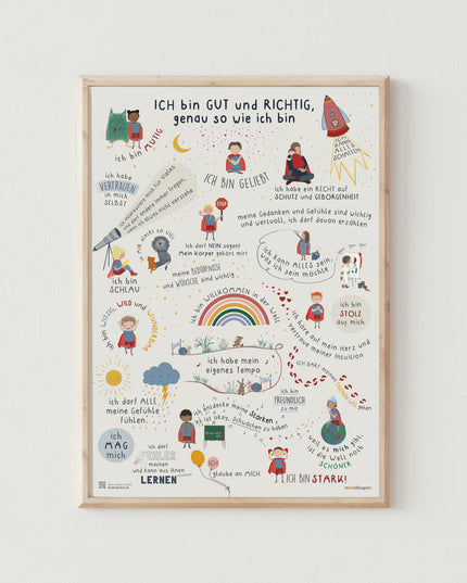 Kinder Affirmationsposter / Selbstliebeposter