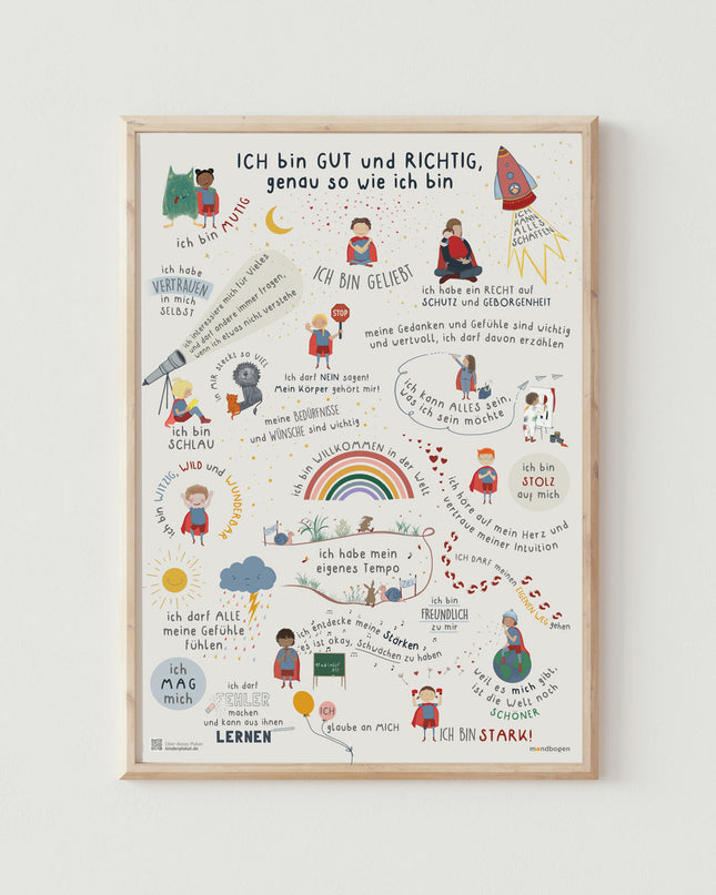 Kinder Affirmationsposter / Selbstliebeposter