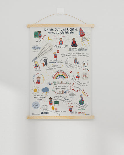 Kinder Affirmationsposter / Selbstliebeposter