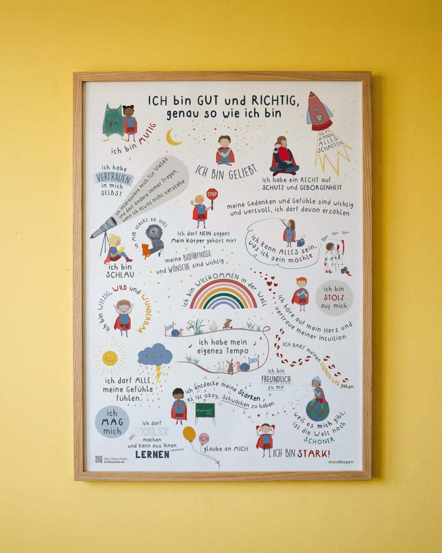 Kinder Affirmationsposter / Selbstliebeposter