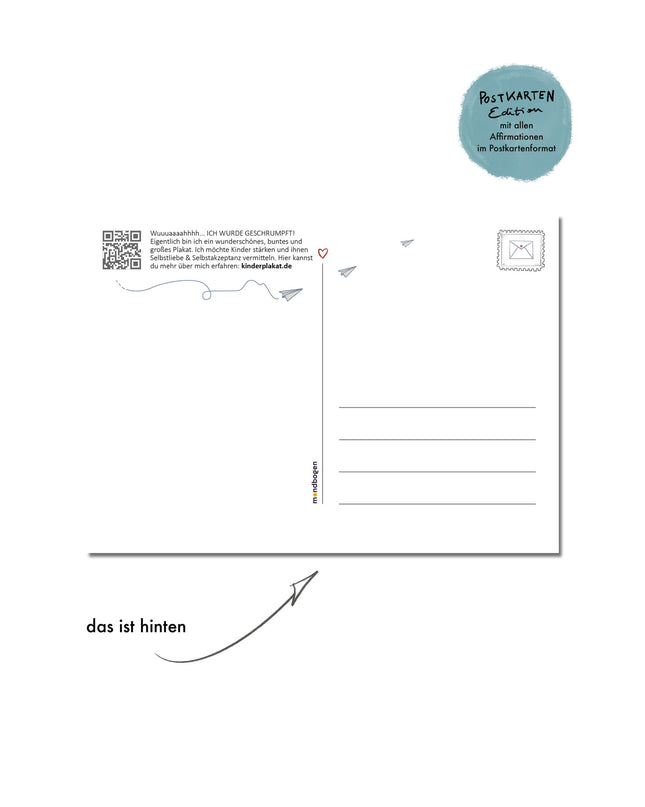 Postkarte Affirmationen für Kinder