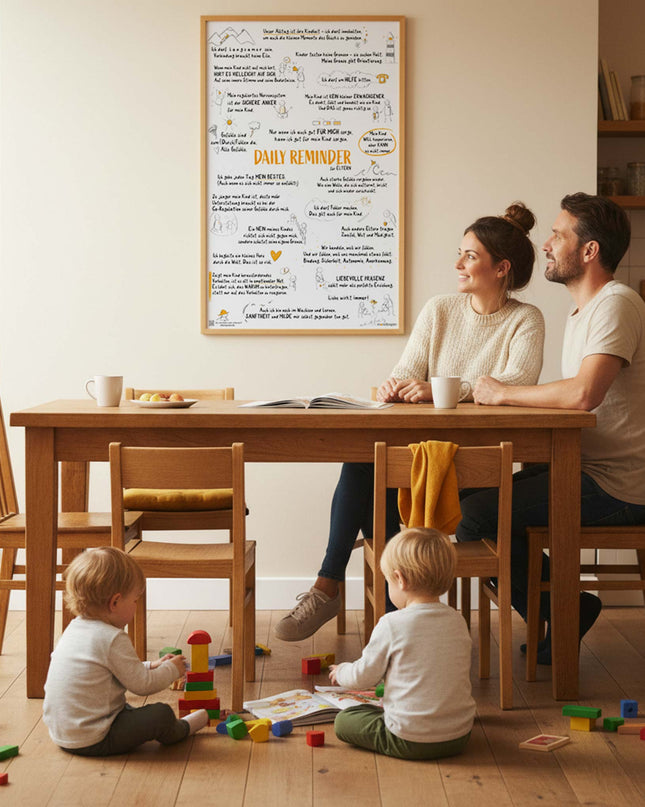 Daily Reminder für Eltern - DAS Elternposter für mehr Leichtigkeit