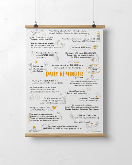Daily Reminder für Eltern - DAS Elternposter für mehr Leichtigkeit