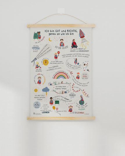 Kinder Affirmationsposter / Selbstliebeposter