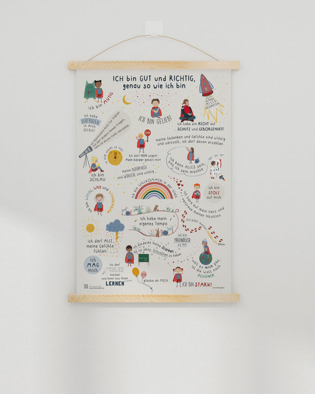 Kinder Affirmationsposter / Selbstliebeposter