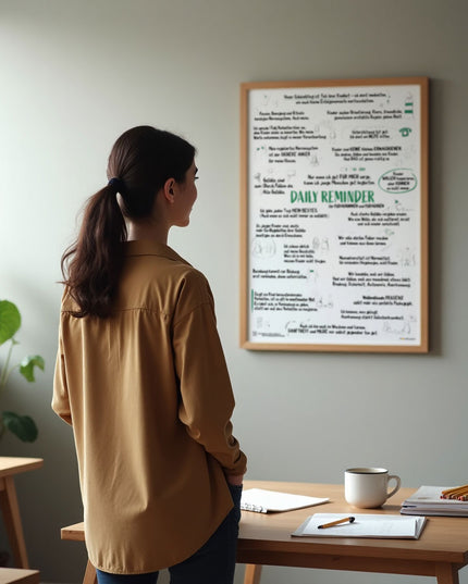 Daily Reminder für Pädagog:innen - Poster für eine liebevolle, klare Haltung im Schulalltag