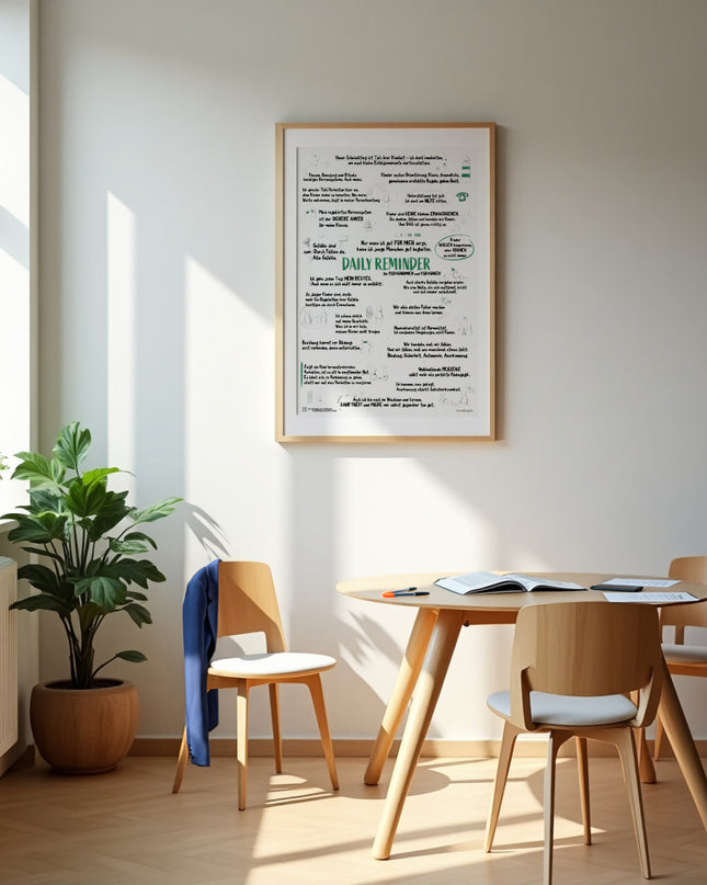 Daily Reminder für Pädagog:innen - Poster für eine liebevolle, klare Haltung im Schulalltag