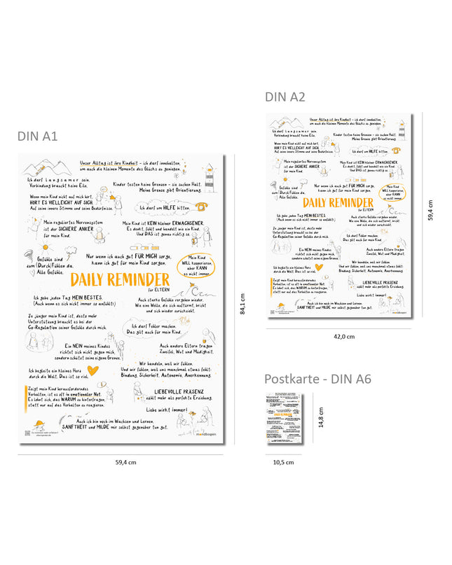 Daily Reminder für Eltern - DAS Elternposter für mehr Leichtigkeit