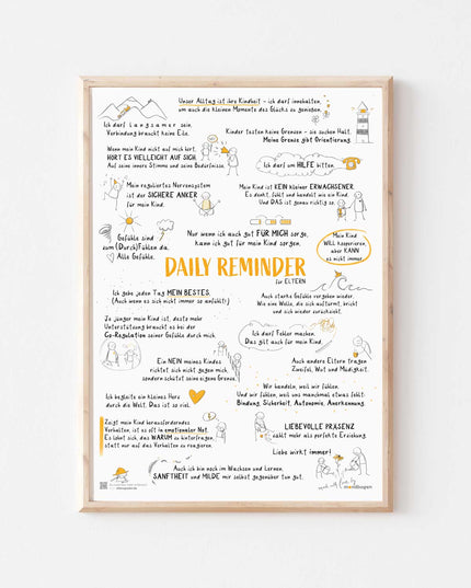 Daily Reminder für Eltern - DAS Elternposter für mehr Leichtigkeit