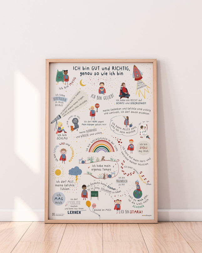 Kinder Affirmationsposter / Selbstliebeposter