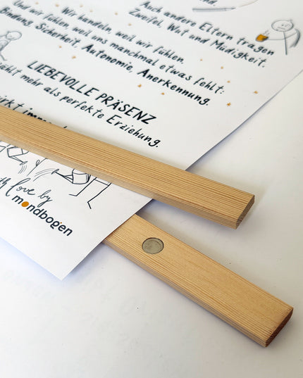 Posterleiste - magnetische Posterschiene aus Kiefernholz