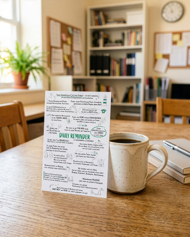 Postkarte Daily Reminder für Pädagog:innen