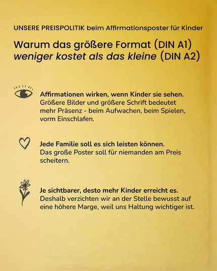 Kinder Affirmationsposter / Selbstliebeposter