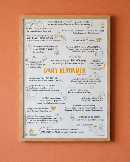 Daily Reminder für Eltern - DAS Elternposter für mehr Leichtigkeit