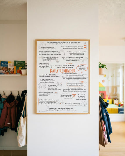 Daily Reminder für pädagogische Fachkräfte - Das Poster für Haltung, Beziehung und Begleitung in Kita, Krippe und Hort