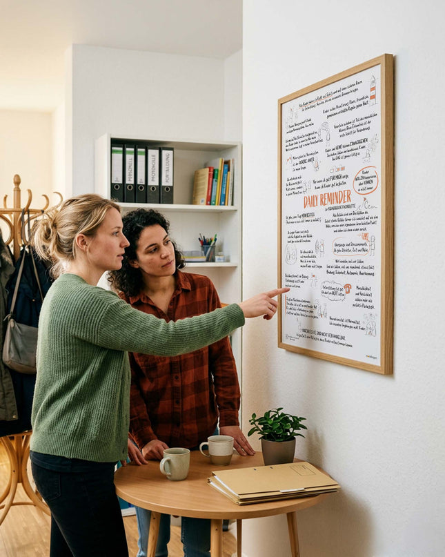 Daily Reminder für pädagogische Fachkräfte - Das Poster für Haltung, Beziehung und Begleitung in Kita, Krippe und Hort