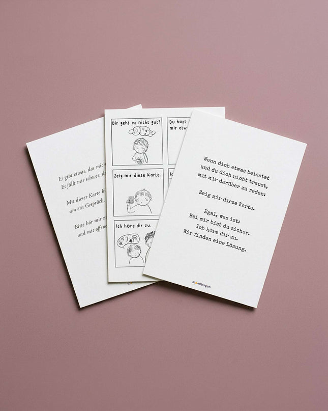 Weiße Karte Familien-Set - Sicher sprechen. Gemeinsam lösen.