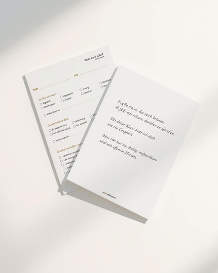 Weiße Karte Familien-Set - Sicher sprechen. Gemeinsam lösen.