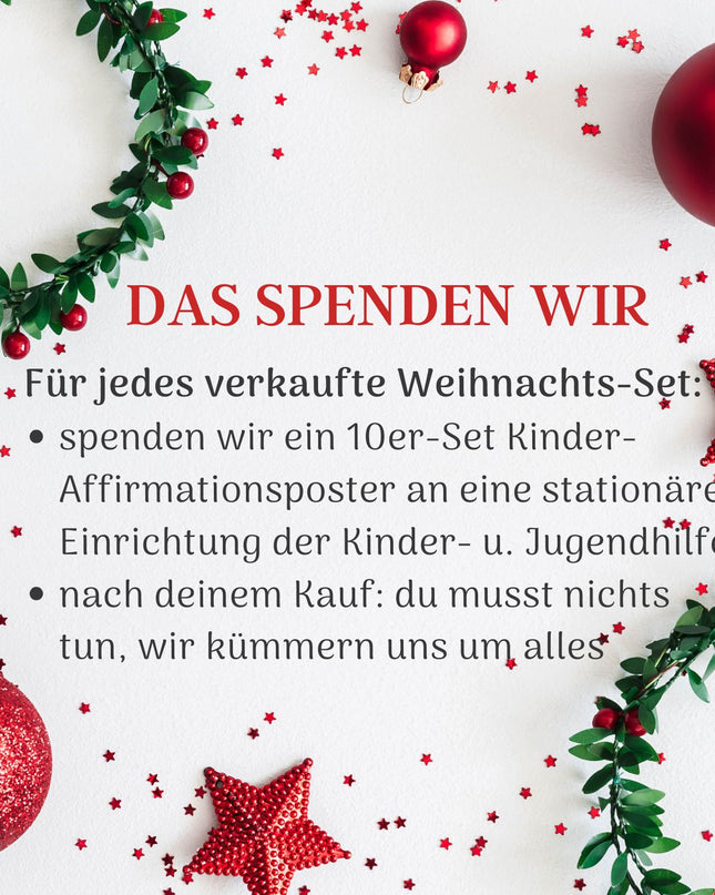 Weihnachtsset: 1 kaufen - 10 Kinder beschenken