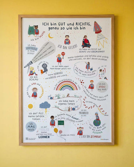 Kinder Affirmationsposter / Selbstliebeposter