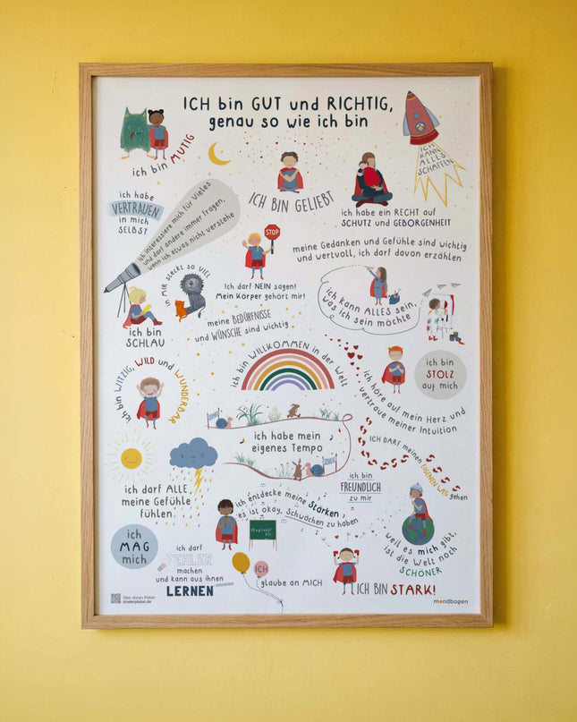 Kinder Affirmationsposter / Selbstliebeposter